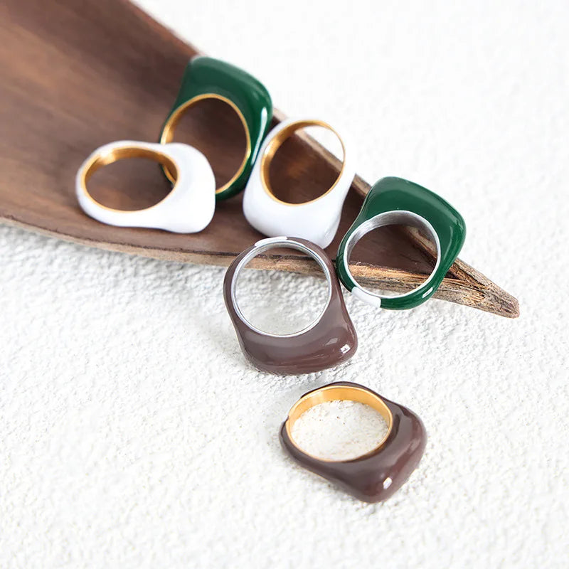 The Ring That Gets Noticed First — Enamel Color, Waterproof