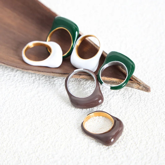The Ring That Gets Noticed First — Enamel Color, Waterproof