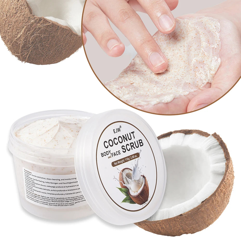 Coconut Exfoliating Body Scrub — Soft, Hydrated Skin Instantly