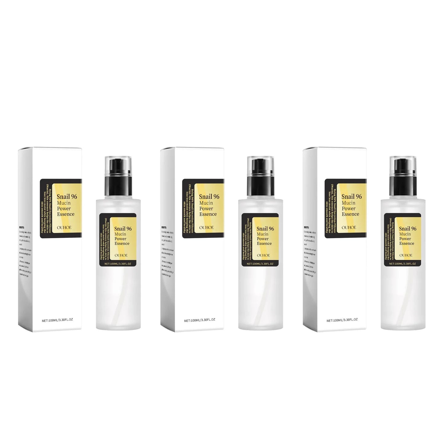 96% Snail Mucin Power Essence — Korean Hydration & Firming
