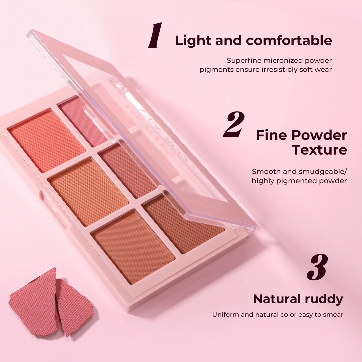 Matte Blush Palette — Highly Pigmented, Long-Lasting Color