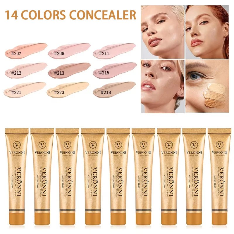 14-Color Matte Concealer Stick — Long-Lasting Full Coverage