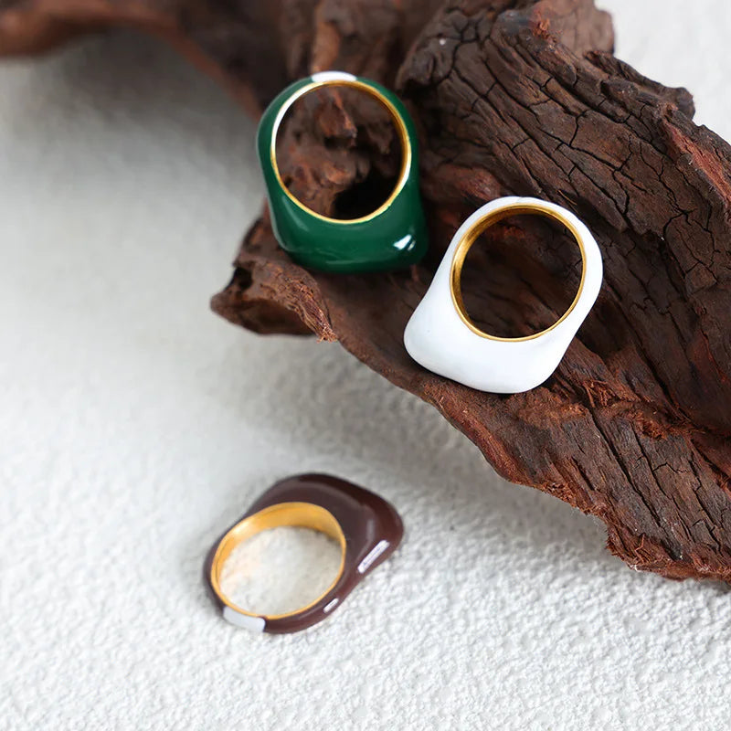 The Ring That Gets Noticed First — Enamel Color, Waterproof
