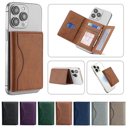 MagSafe Leather Card Holder Wallet