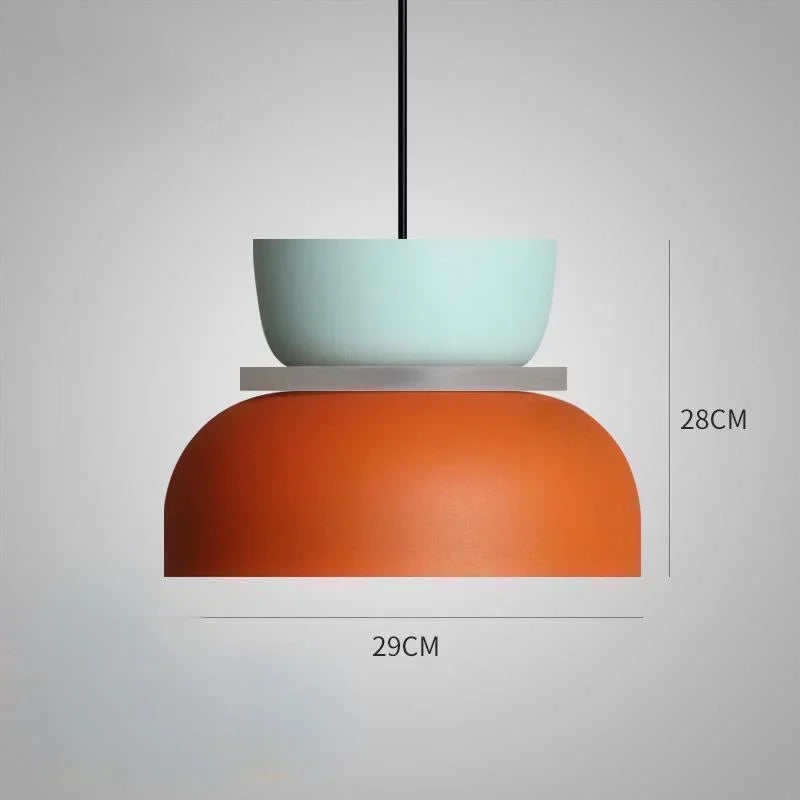 Modern Macaron Pendant Lamp Led Chandeliers Hanging Light Living Study Bar Dining Room Bedside Bedroom Lighting Decor Furniture