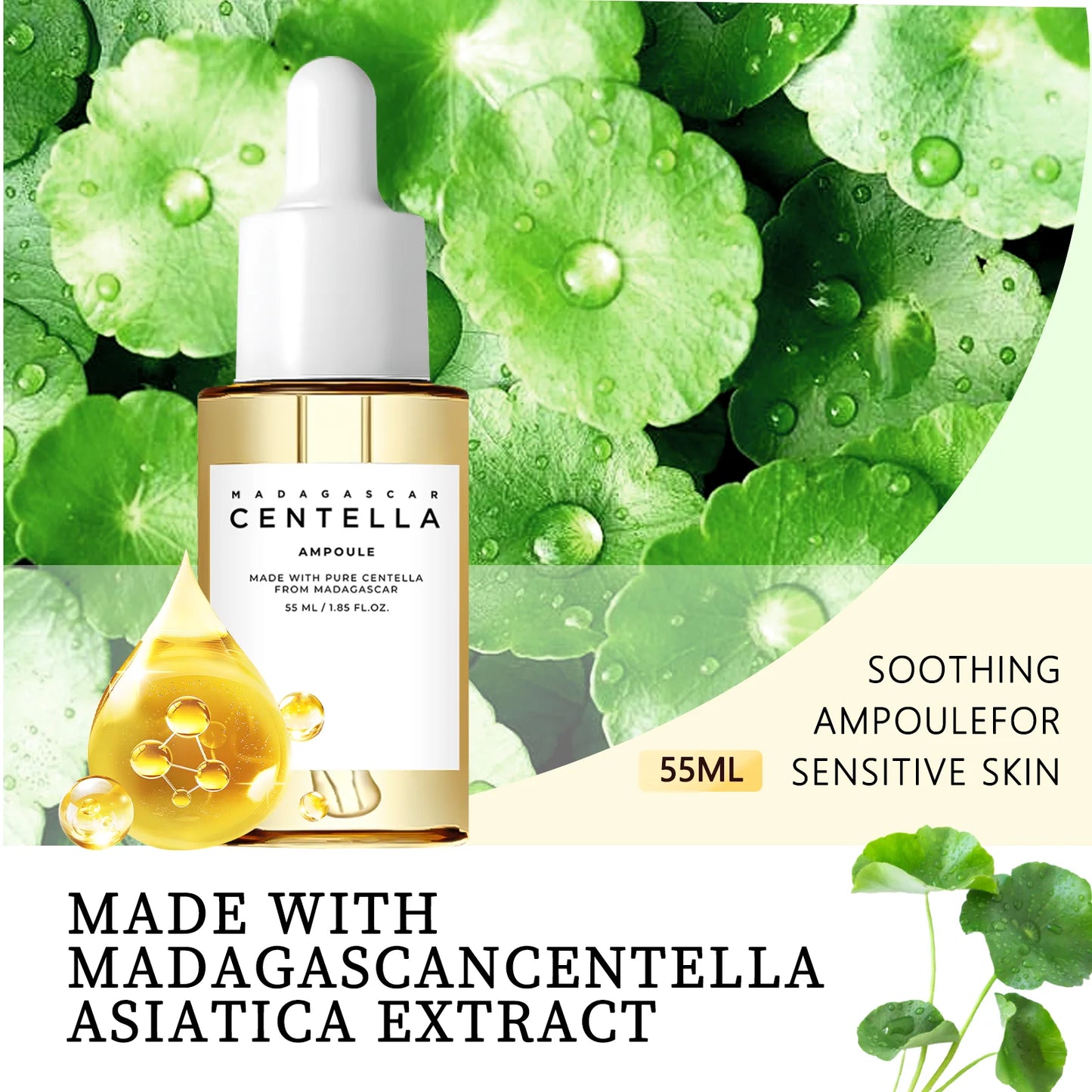 Madagascar Centella Soothing Serum — Calm for Sensitive Skin