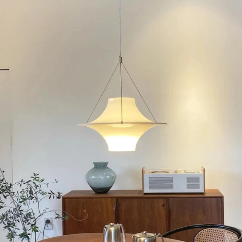 Nordic minimalist LED pendant light designer restaurant study living room French cream style bedroom home decor Light fixture