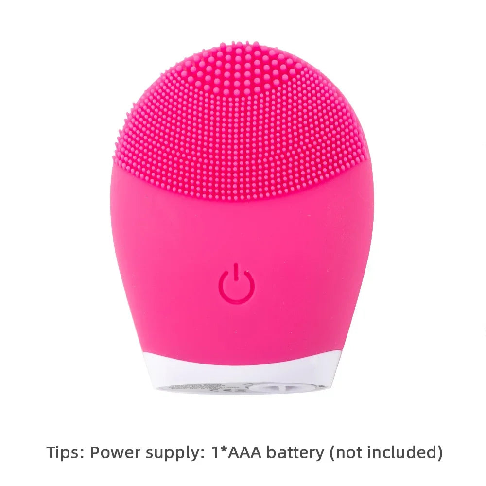 Electric Sonic Facial Cleansing Brush — Deep Clean, Waterproof