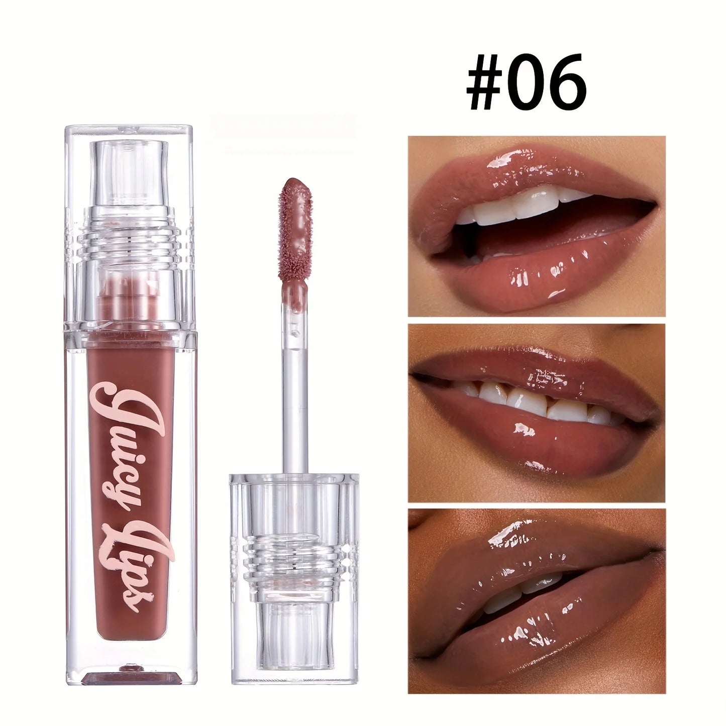 Hydrating Crystal Lip Oil — Plumping Gloss with Tinted Shades