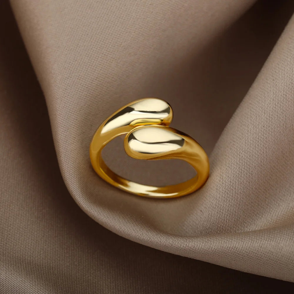 The Ring That Never Fades — Adjustable Gold Band, Waterproof