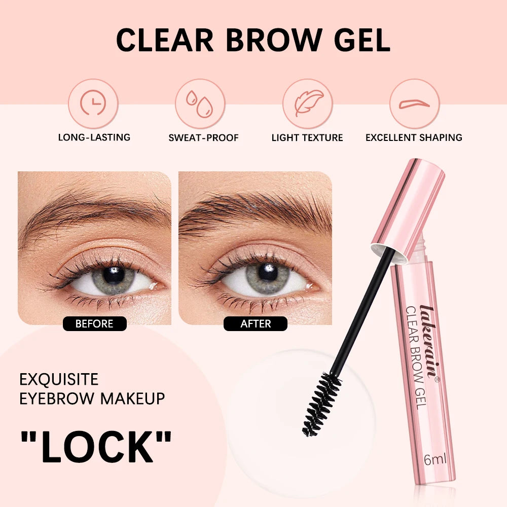 Clear Brow Setting Gel — All-Day Hold, Zero Crunch