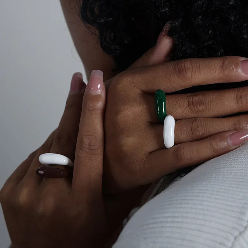 The Ring That Gets Noticed First — Enamel Color, Waterproof