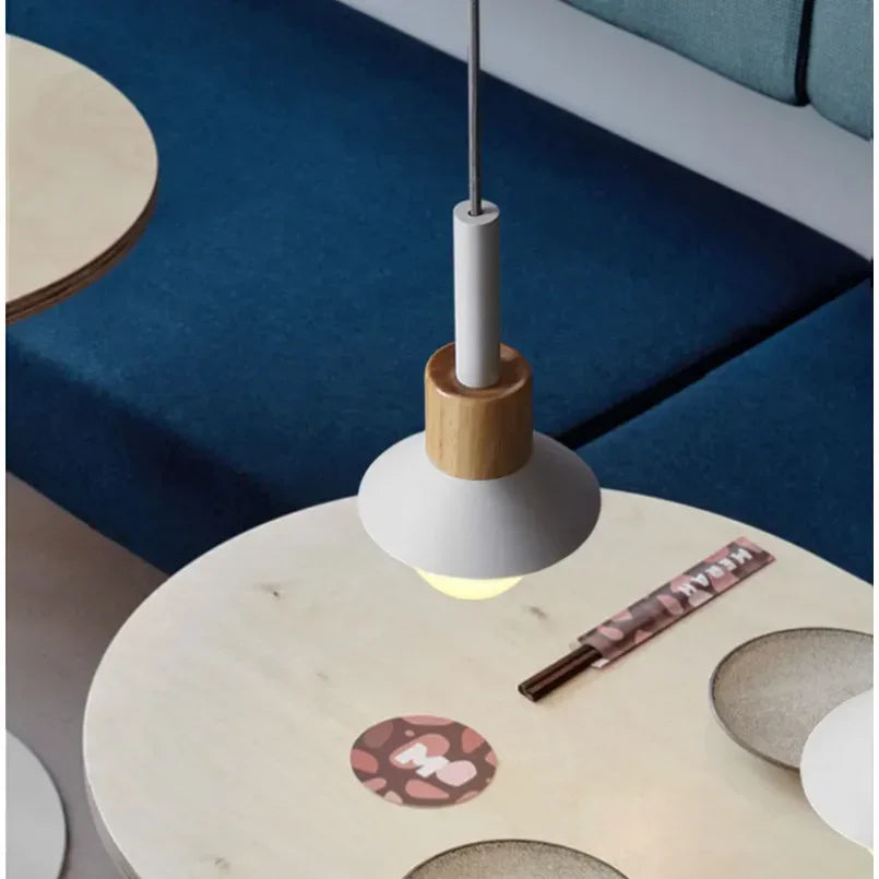 2025 Nordic Wood Pendant Light For Kitchen Restaurant Hanging Lamp Bedroom Bedside Wooden Ceiling Chandeliers Modern Lighting Ho
