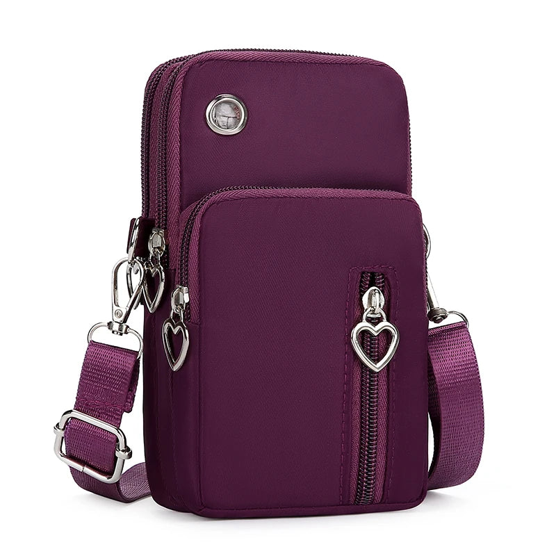 Compact Crossbody Purse — Phone, Card & Cash Essentials Bag