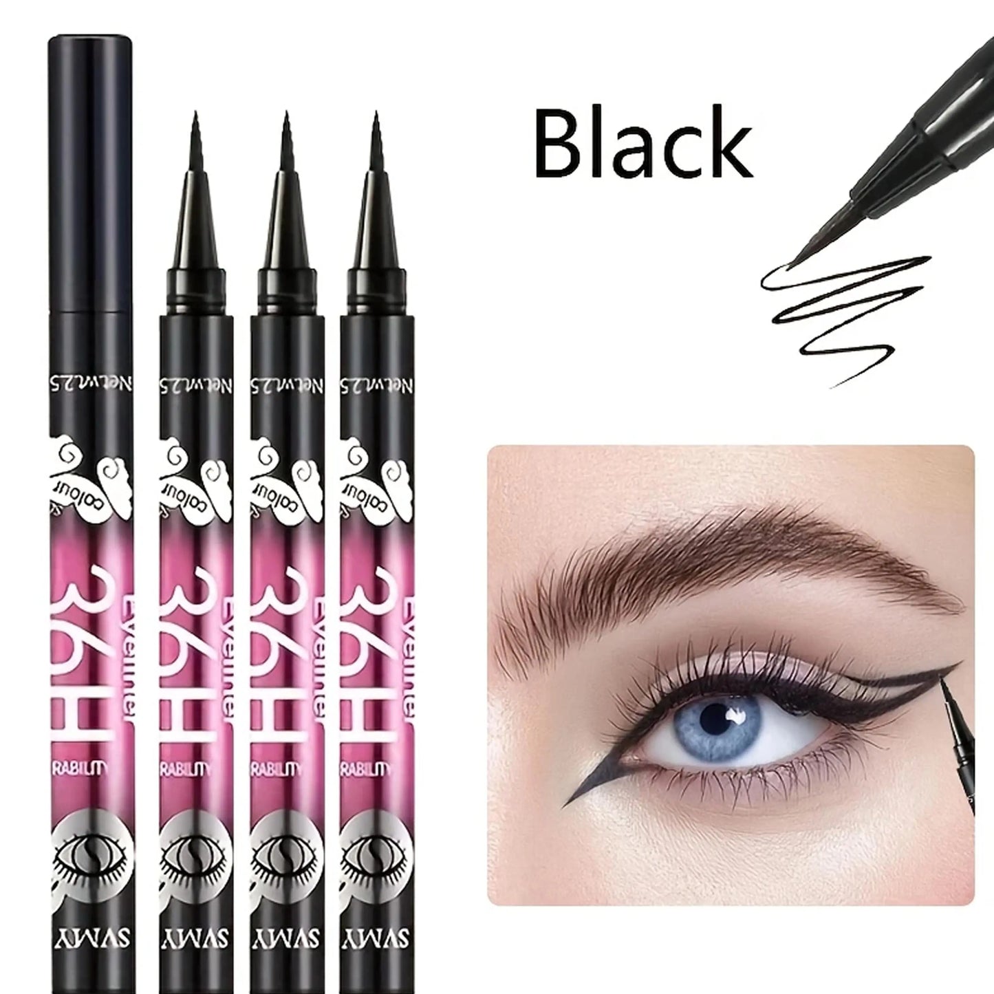 Smudge-Proof Eyeliner Pencils — Effortless, Long-Lasting Black