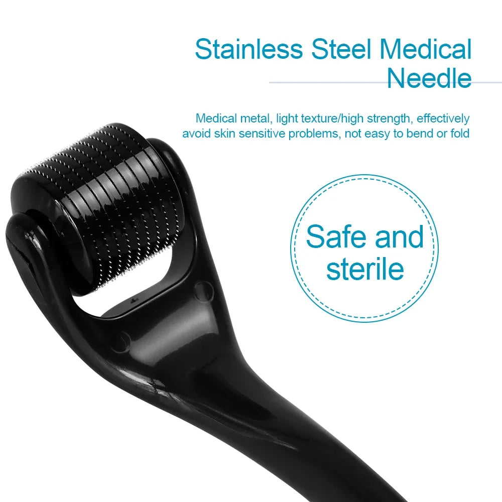 Microneedle Derma Roller — Boosts Hair Growth & Skin Renewal