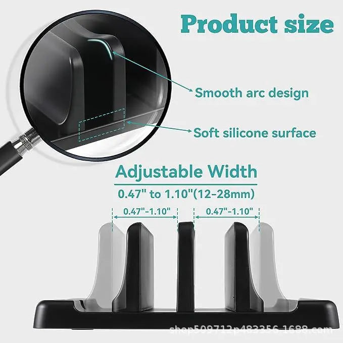 Space-Saving Vertical Laptop Stand