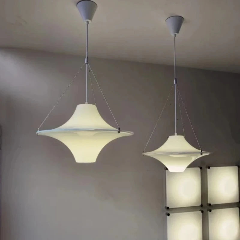 Nordic minimalist LED pendant light designer restaurant study living room French cream style bedroom home decor Light fixture