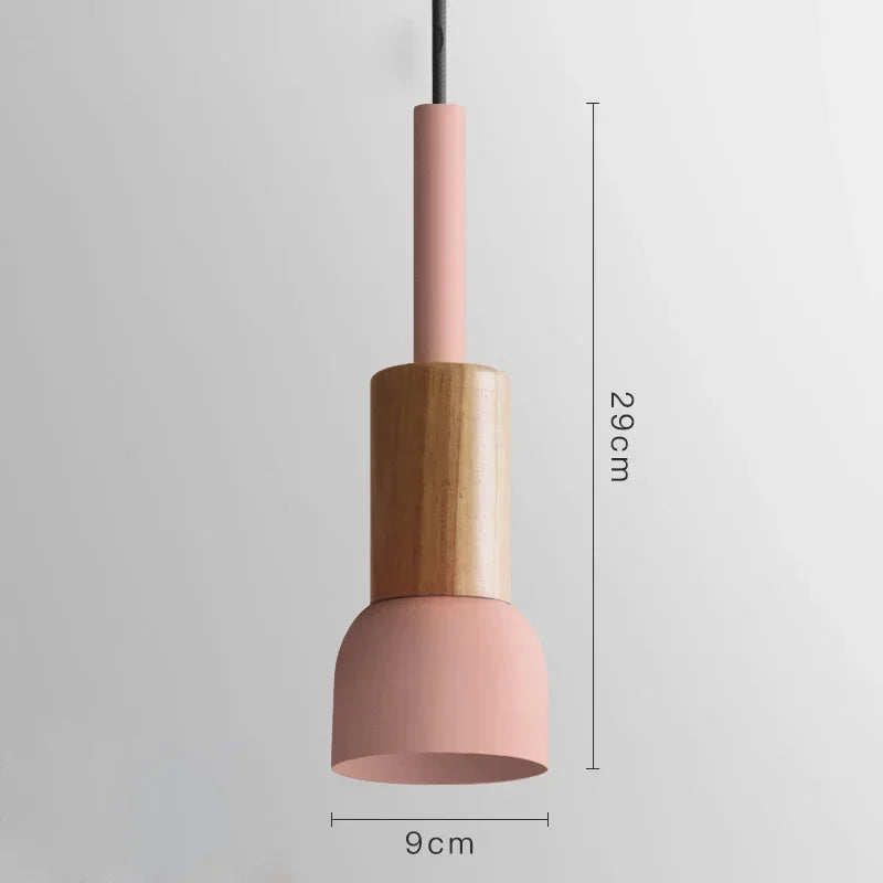 2025 Nordic Wood Pendant Light For Kitchen Restaurant Hanging Lamp Bedroom Bedside Wooden Ceiling Chandeliers Modern Lighting Ho