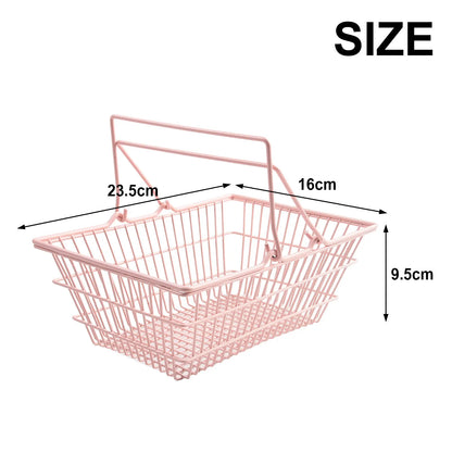 Storage Organizer Pink Girl Mini Storage Basket Desktop Finishing Cosmetics Jewelry Storage Organizador Laundry Basket Breadbask