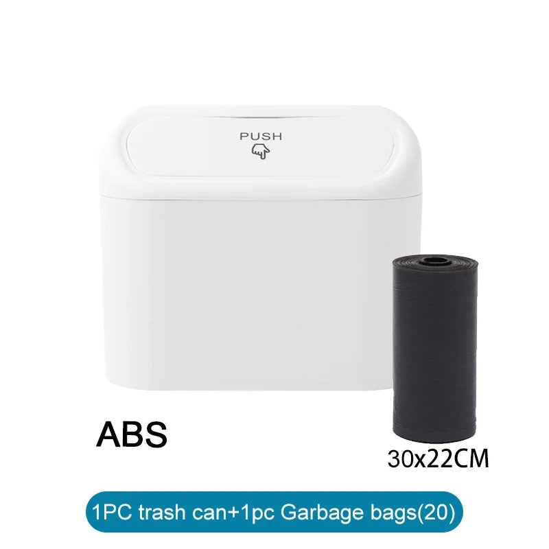 Car Trash Can with Lid + Bags