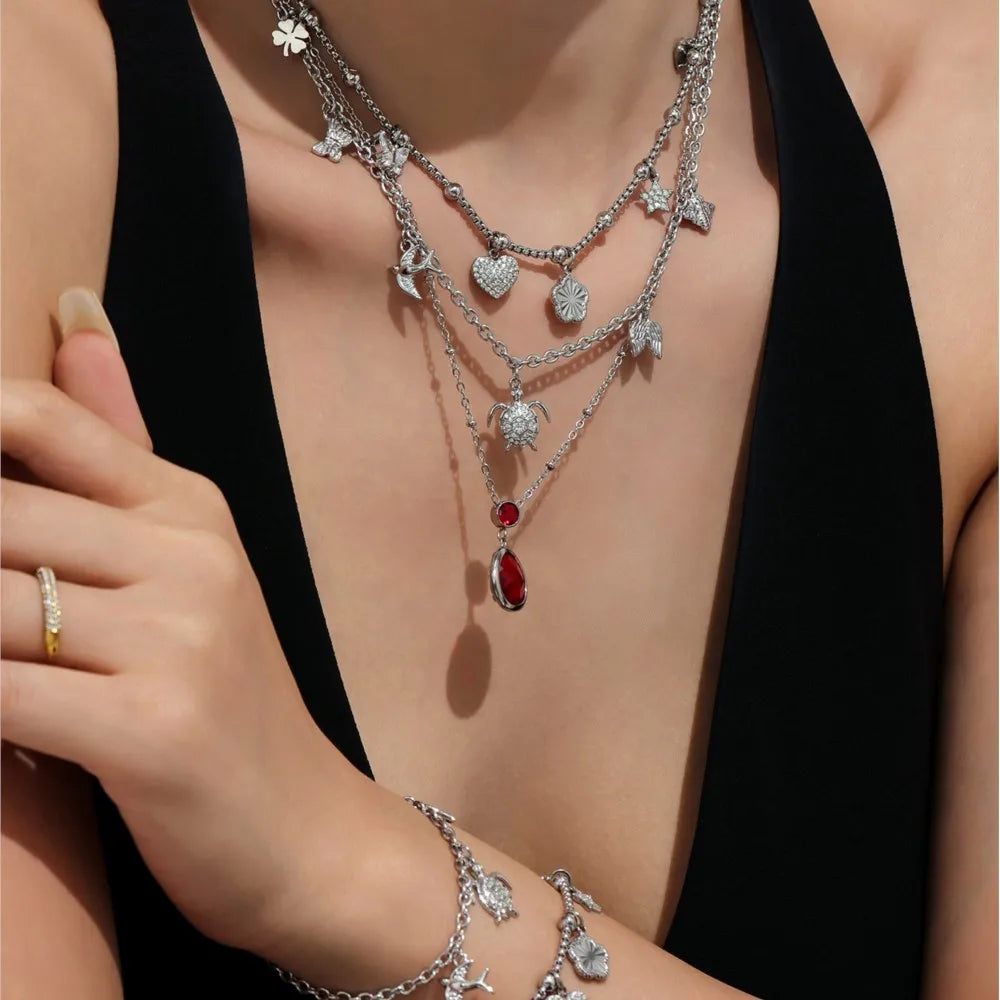 The Necklace Everyone Asks About — Faceted Glass Pendant, Non-Tarnish