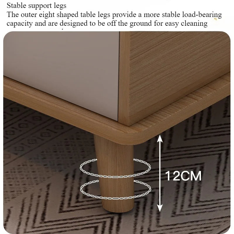 Coffee table living room household modern simple coffee table small apartment solid wood leg tea table tea table square