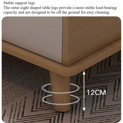 Coffee table living room household modern simple coffee table small apartment solid wood leg tea table tea table square