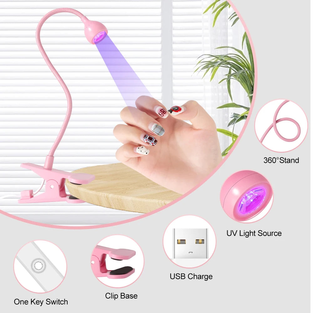 Portable LED UV Nail Lamp — Fast-Cure Gel Polish Dryer