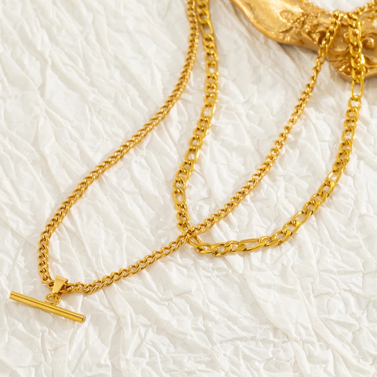 The Layered Necklace With No Tangles — Hypoallergenic Gold Chain