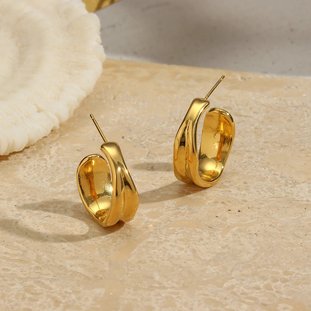 The Hoops You Never Have To Take Off — PVD Gold, Tarnish-Free