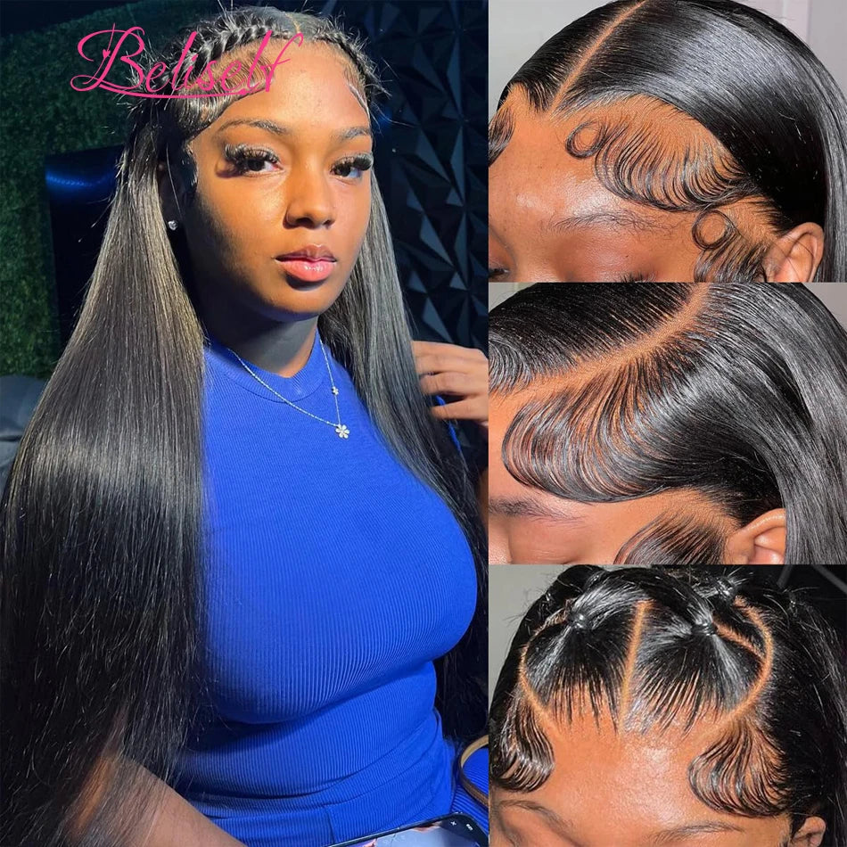 Beliself HD Lace Front Wig — 13x4 / 13x6, Pre-Plucked Human Hair