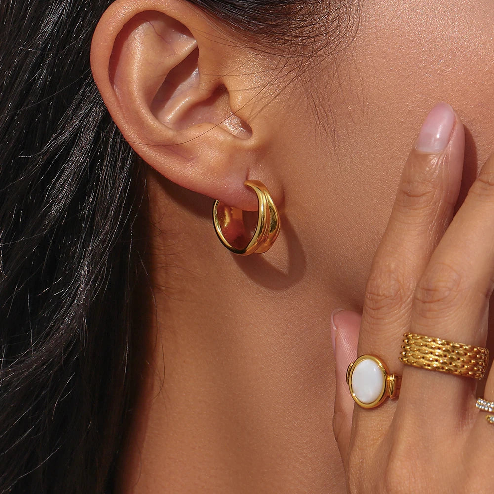 The Hoops You Never Have To Take Off — PVD Gold, Tarnish-Free