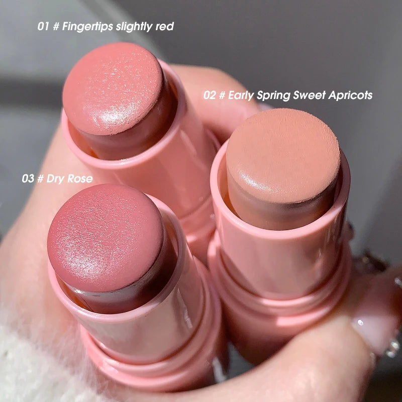 SHAQINUO Energizing Blush Stick — Natural Matte Glow