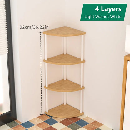 New Storage Shelf Organize Wall Corner Rack Practical Storage Rack Living Room/Kitchen/Bedroom Bookshelf Shelf Plant Rack