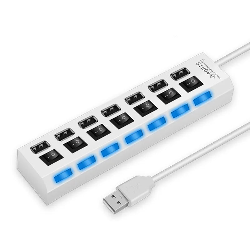 USB 2.0 Hub with LED Switch