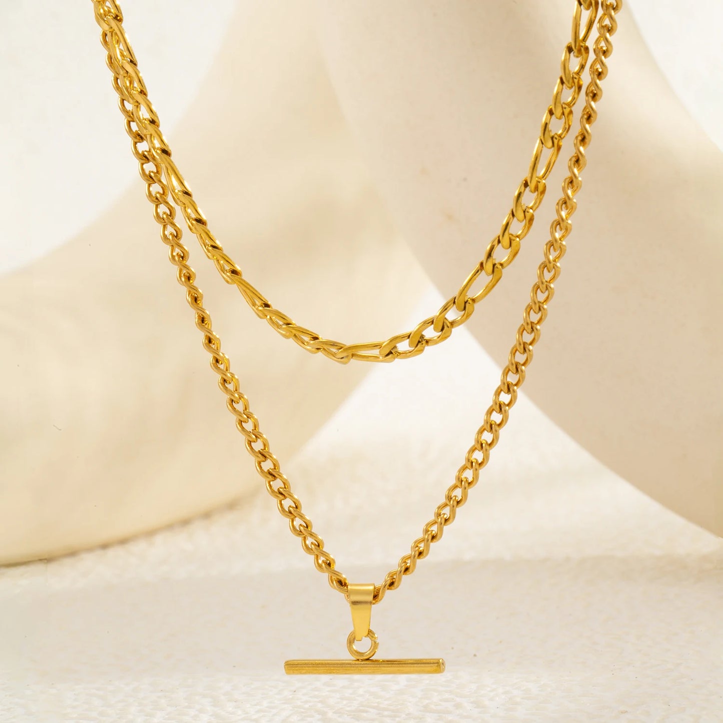 The Layered Necklace With No Tangles — Hypoallergenic Gold Chain