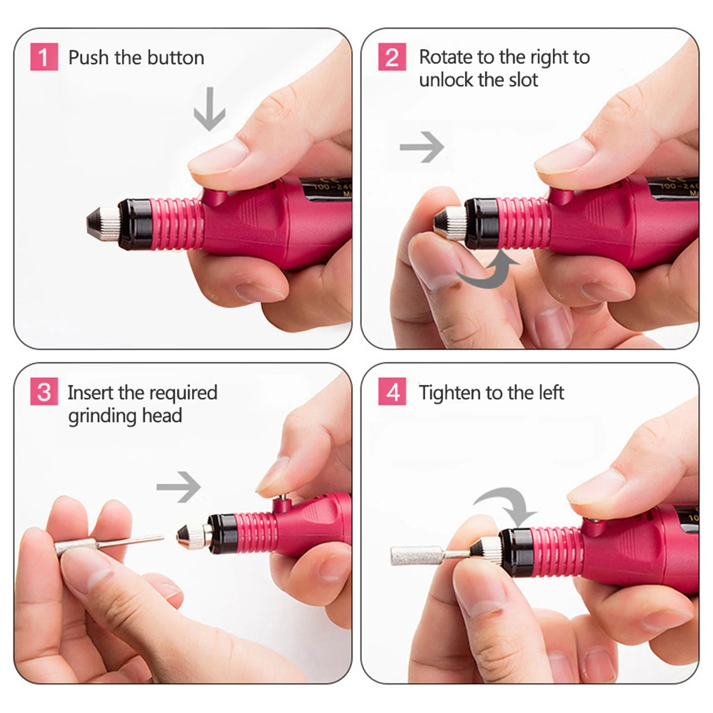 Electric Nail Drill Set — Professional Manicure & Pedicure Tool