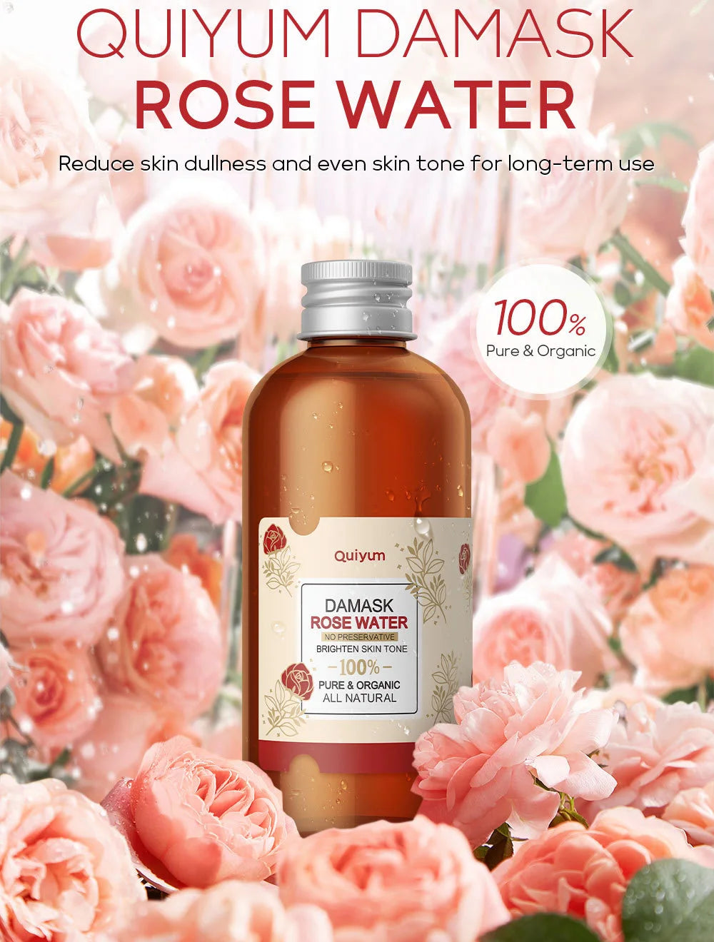 Organic Rose Petal Toner — A Calming Everyday Refresh