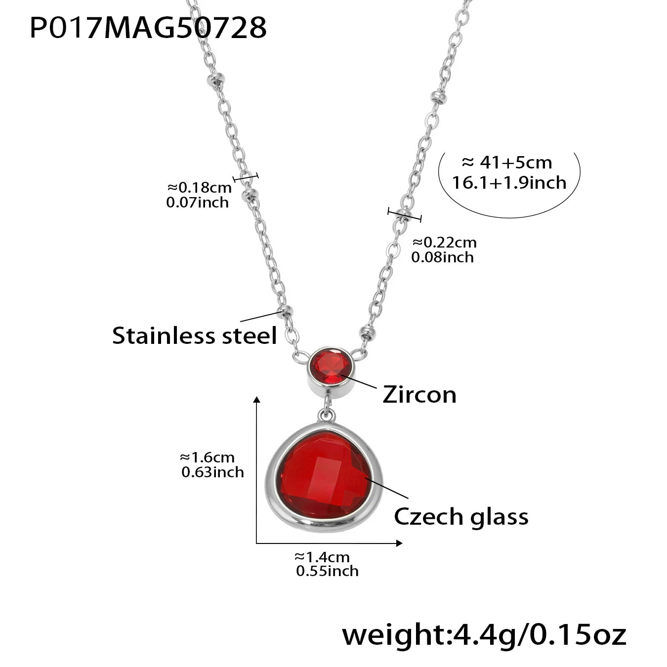 The Necklace Everyone Asks About — Faceted Glass Pendant, Non-Tarnish
