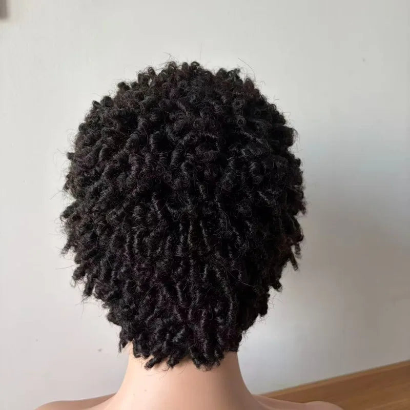 Natural Scroll Lace Front Wig — Heat-Stylable Human Hair
