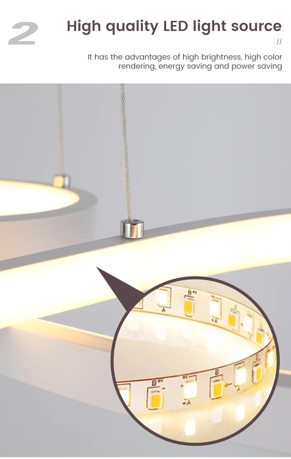 Intelligent Nordic Style Pendant Light Kitchen Pendant Light Living Room Decoration Ceiling Dining Table LED Indoor Lighting