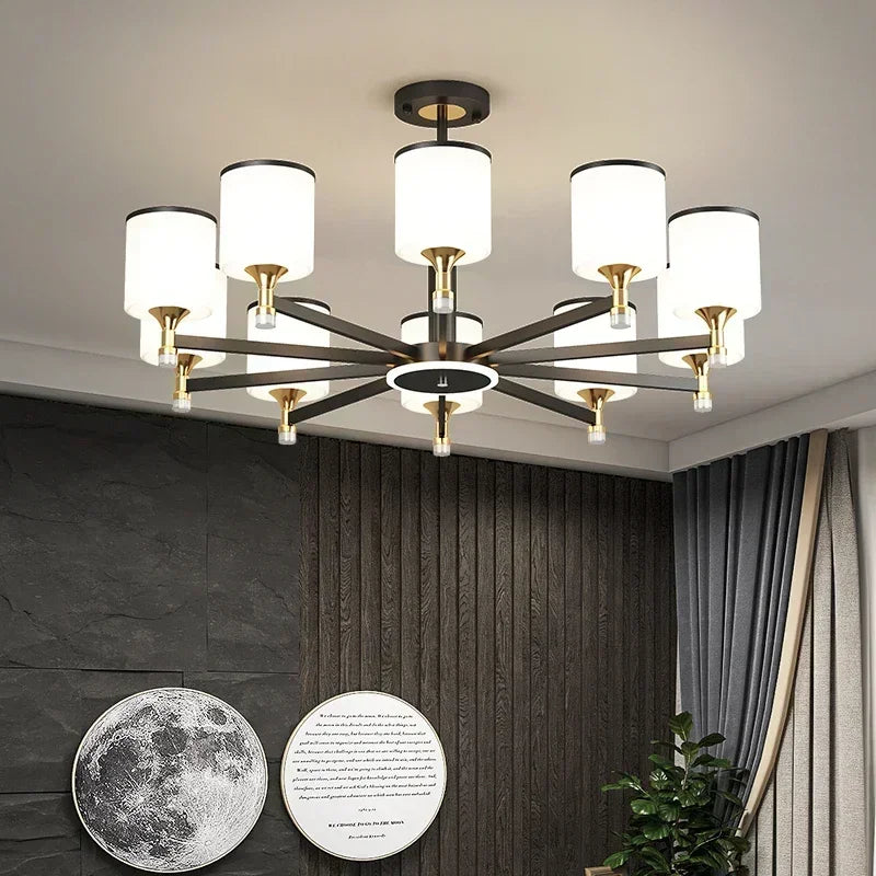 New Style Living Room Chandelier Modern Simple Light Luxury Atmosphere Home Bedroom Restaurant Nordic Set Lamp