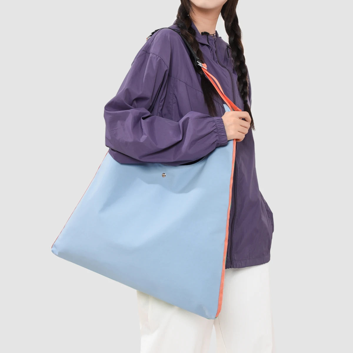 Large Capacity Travel Tote — Casual Commuter Shoulder Bag