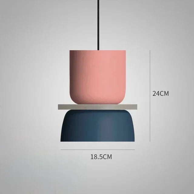 New Modern Pendant Lamp Led Nordic Hanging Suspension Bedside Living Bedroom Study Bar Dining Room Lighting Macaron Decor Lights