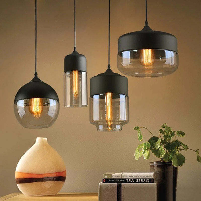 Nordic Pendant Lights Modern Glass Hanging Lamp for Restaurant Living Bedroom Indoor Decoration Lighting Luminaire Suspension