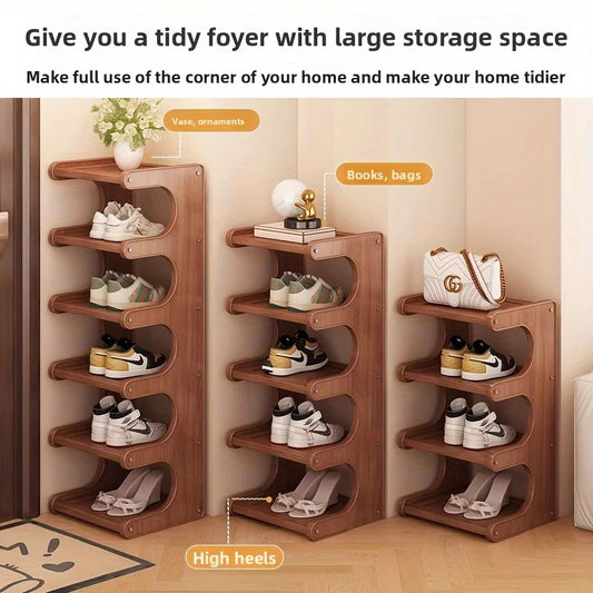 Shoe Rack, Shoe Organizer, Multifunctional Storage Design, Sturdy and Durable, Suitable for Bedroom, Dormitory, Home