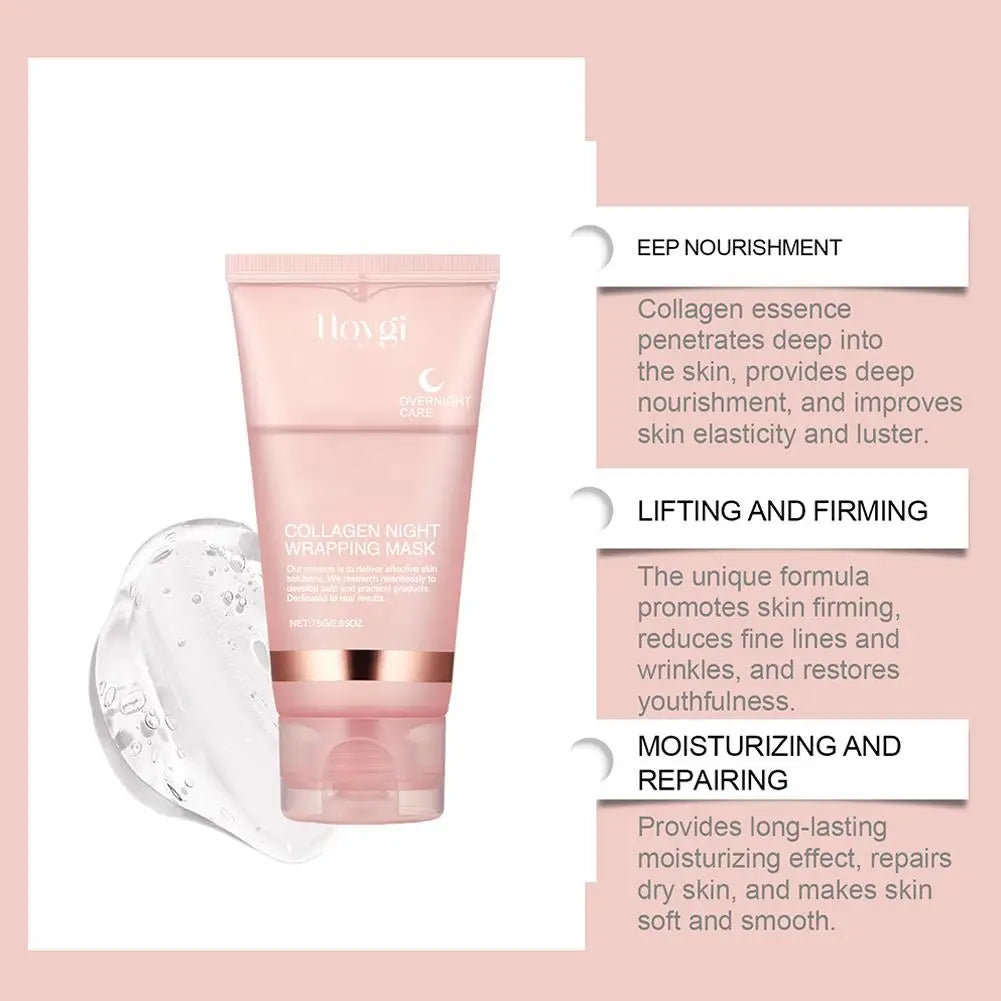 Collagen Overnight Peel-Off Mask — Korean Deep Hydration