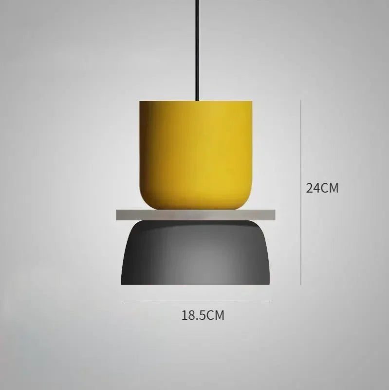 Modern Macaron Pendant Lamp Led Chandeliers Hanging Light Living Study Bar Dining Room Bedside Bedroom Lighting Decor Furniture