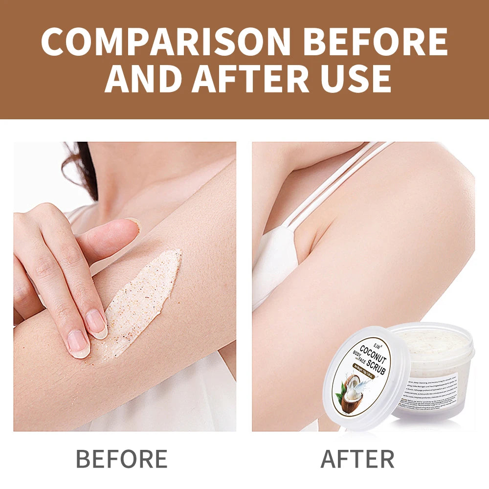Coconut Exfoliating Body Scrub — Soft, Hydrated Skin Instantly
